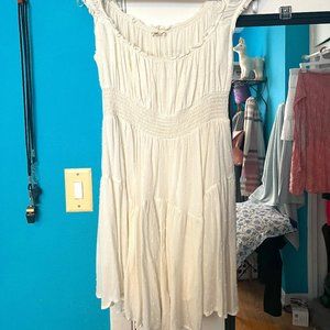 creamy white dress
